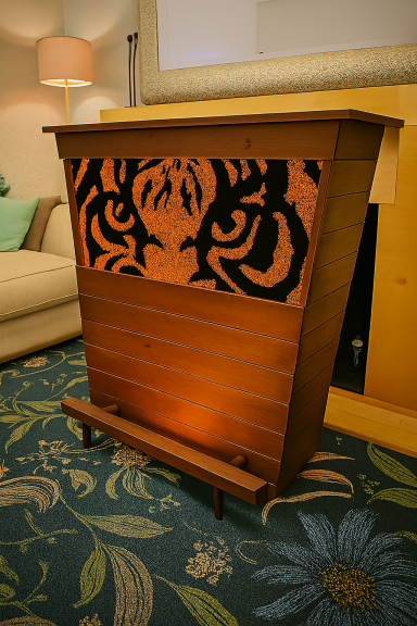 bar counter, handcrafted, wood cabinet, storage unit, lamp, wine, whiskey, man cave, home bar, Manchester, custom design, shelf, unique bar